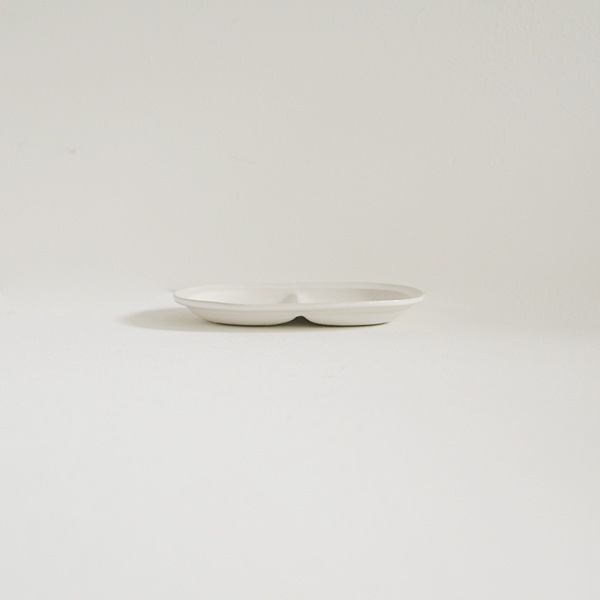 田中直純　仕切楕円小皿