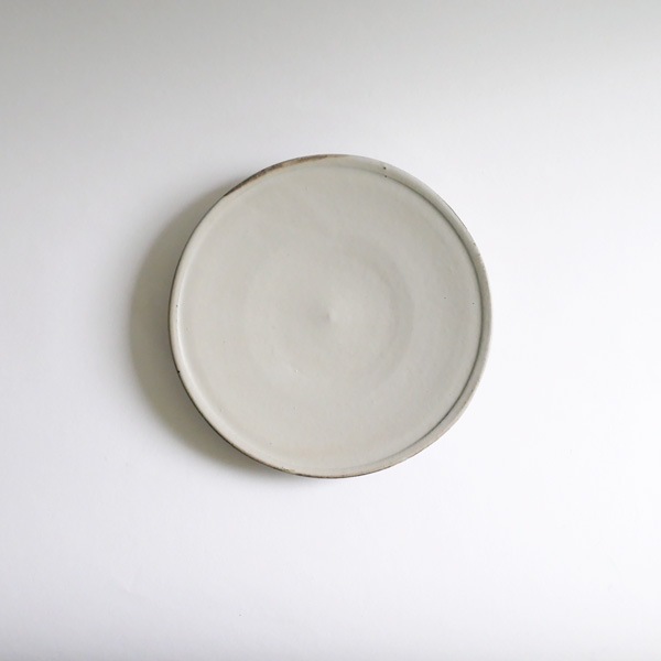 馬場勝文　土マット6寸皿　