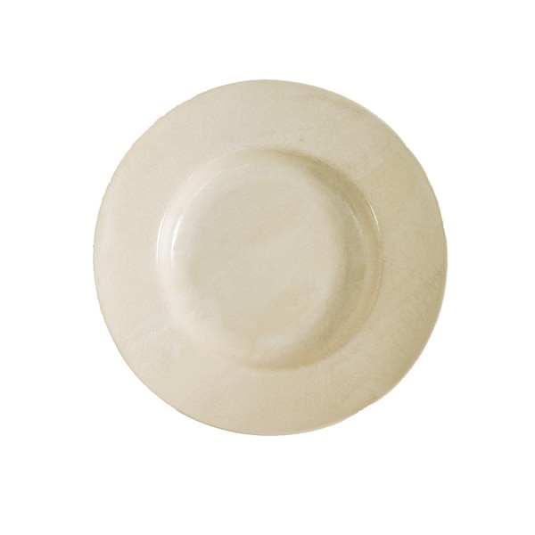 田中直純　貫入ラウンドリムプレート　L