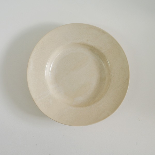 田中直純 貫入ラウンドリムプレート L