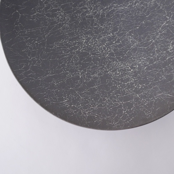 瀬川辰馬　黒土象嵌 鉢 大　Φ26ｃｍ