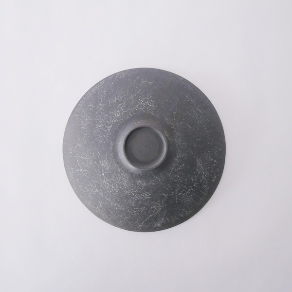 瀬川辰馬　黒土象嵌 鉢 大　Φ26ｃｍ