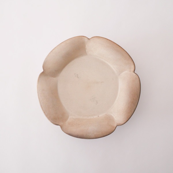 瀬川辰馬　硫化銀彩　鉢 瀬川辰馬 硫化銀彩輪花鉢 Φ25cm