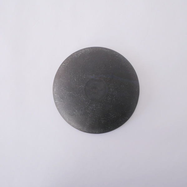 瀬川辰馬　黒土象嵌 銘々皿 小　Φ18ｃｍ