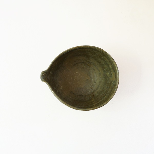 及川静香　青釉片口　大