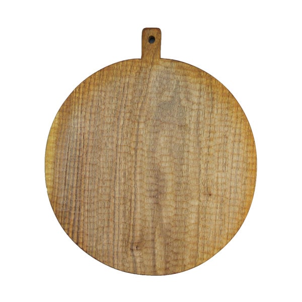 小沢賢一　くるみの木のカッティングボード　丸型　彫あり　Φ25cm　KM32