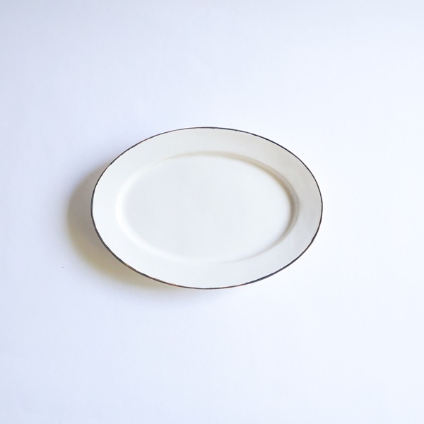 大井寛史　パールオーバル皿　大