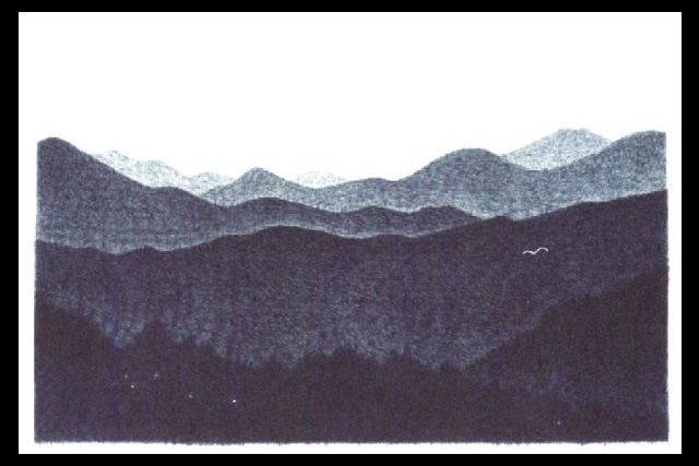 素描家しゅんしゅん　 白と藍の森