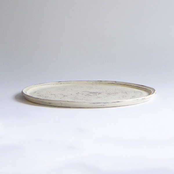 大澤哲哉 FlatPlate 白 Size：L Φ27.5cm