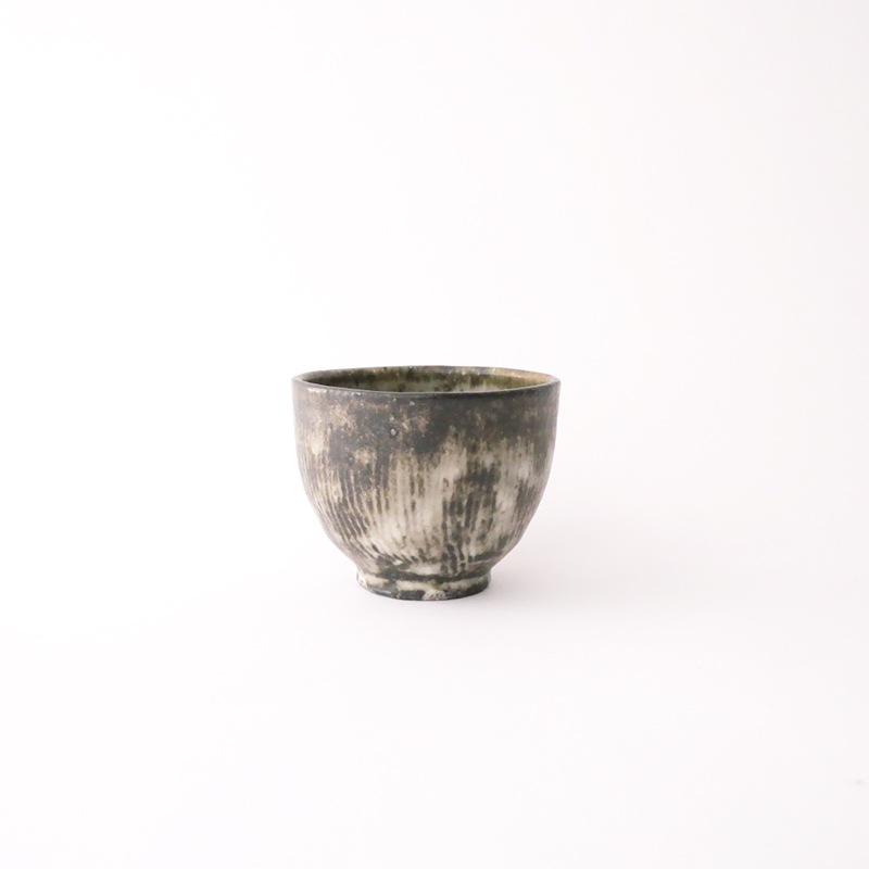 小野哲平 薪窯くし目湯呑 大 model:E
