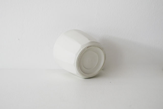 馬場勝文　白磁マット面取カップ・低