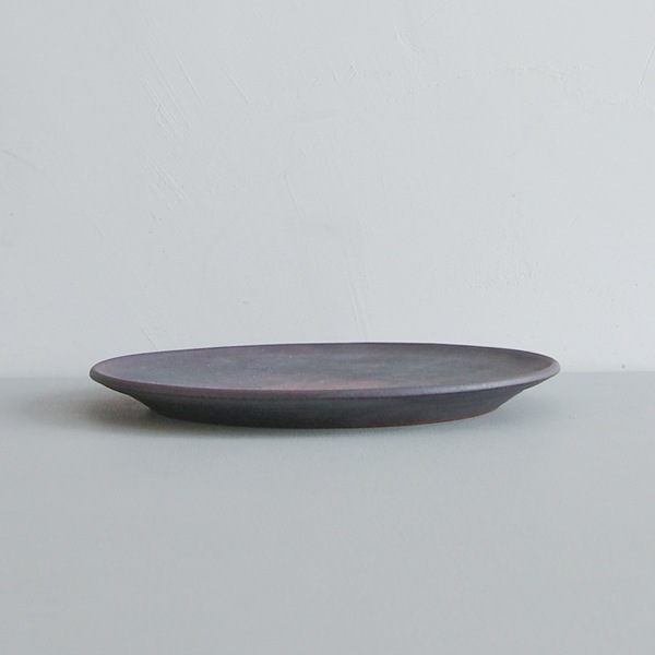 二階堂明弘　錆器プレート　B　Φ24ｃｍ　Ｈ2ｃｍ