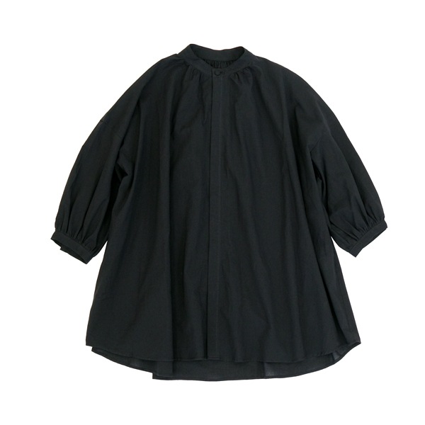 the last flower of the afternoon　透明な午後　 Flare blouse  Black　送料無料