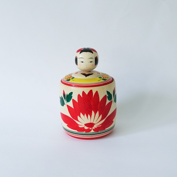 こけし 印鑑入 φ8.5cm H14cm