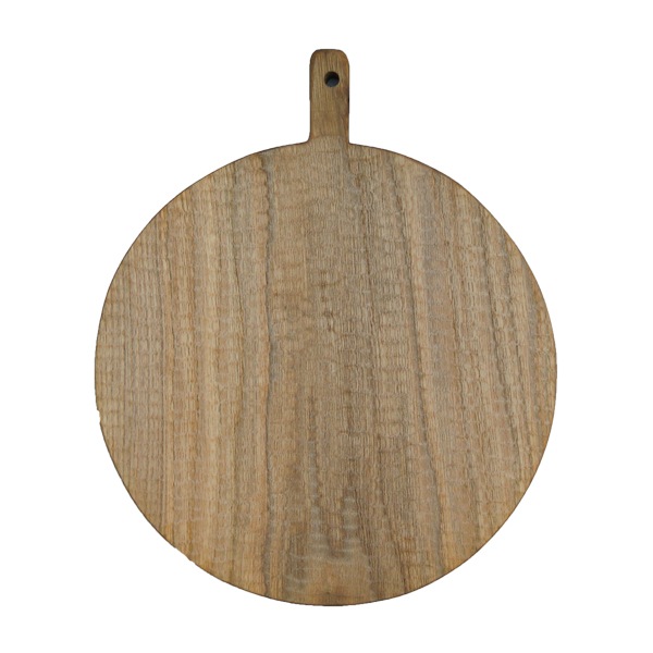 小沢賢一　くるみの木のカッティングボード　丸型　彫あり　Φ25cm　KM35