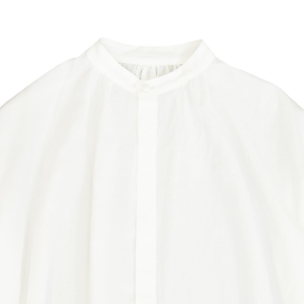 the last flower of the afternoon　透明な午後　 Flare blouse  White　送料無料
