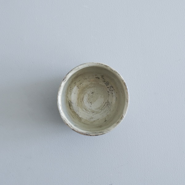 馬場勝文　刷毛目　切立カップ　H6.5ｃｍ
