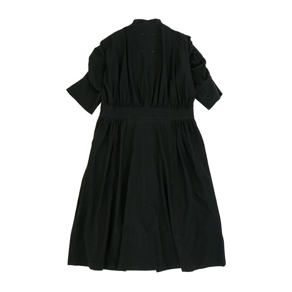 the last flower of the afternoon　透明な午後　 Bubble sleeve dress  Black　送料無料