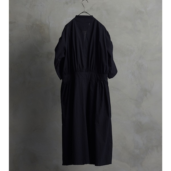 the last flower of the afternoon　透明な午後　 Bubble sleeve dress  Black　送料無料