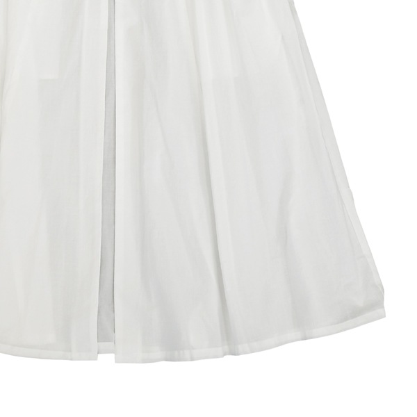 the last flower of the afternoon　透明な午後　 Bubble sleeve dress  White　送料無料