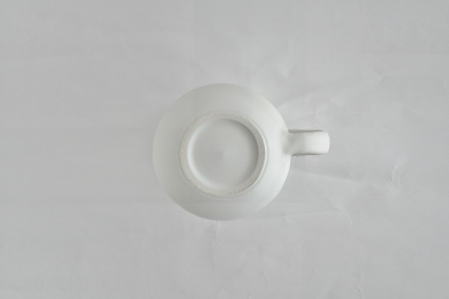 馬場勝文　白磁マットマグカップ