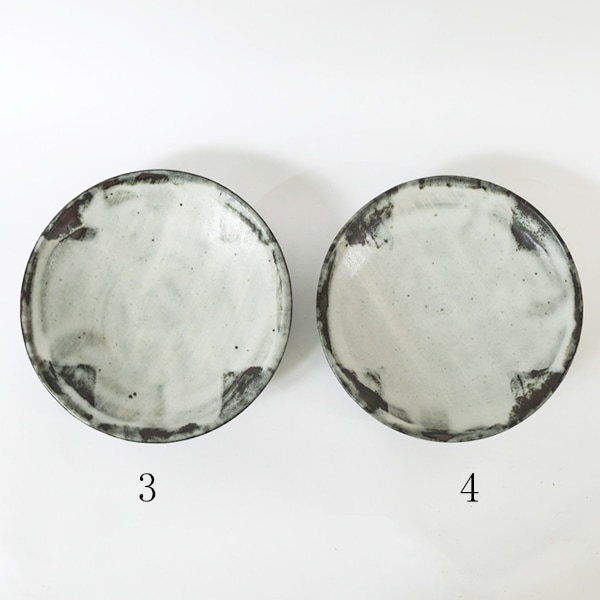 小野哲平 鉄化粧クロス6寸皿 各種 Φ19cm