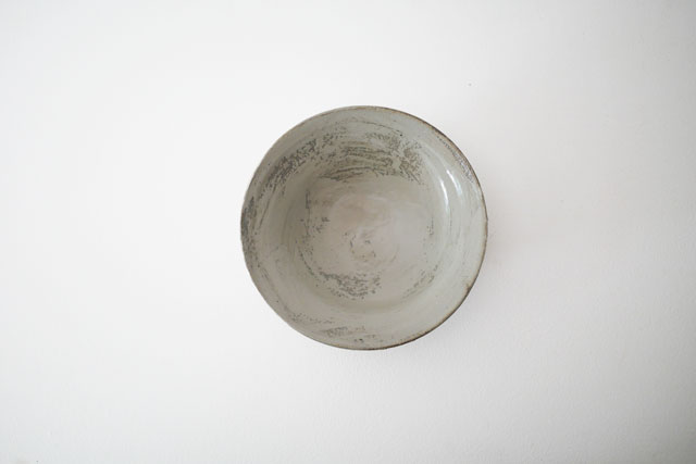 馬場勝文　刷毛目アンシンメトリー5寸鉢　Φ15ｃｍ