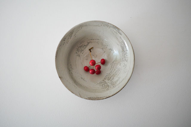 馬場勝文　刷毛目アンシンメトリー5寸鉢　Φ15ｃｍ