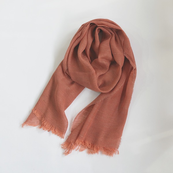 MITTAN　ナーシシルクストール　茜（草木染）　送料無料