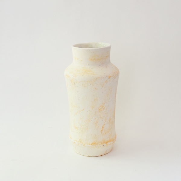 田中直純　花入（磁化粧アルバレロ形）