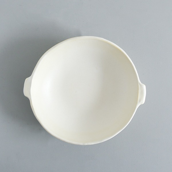 馬場勝文 耐熱グラタン皿 　白・ 丸 ・中