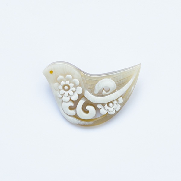 BISOU　おひさま鳥　ブローチ