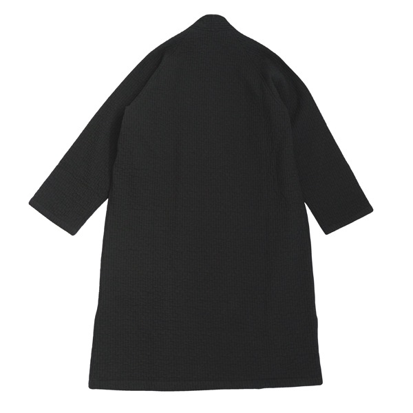 MITTAN　中わた刺し子織羽織コート　黒　送料無料