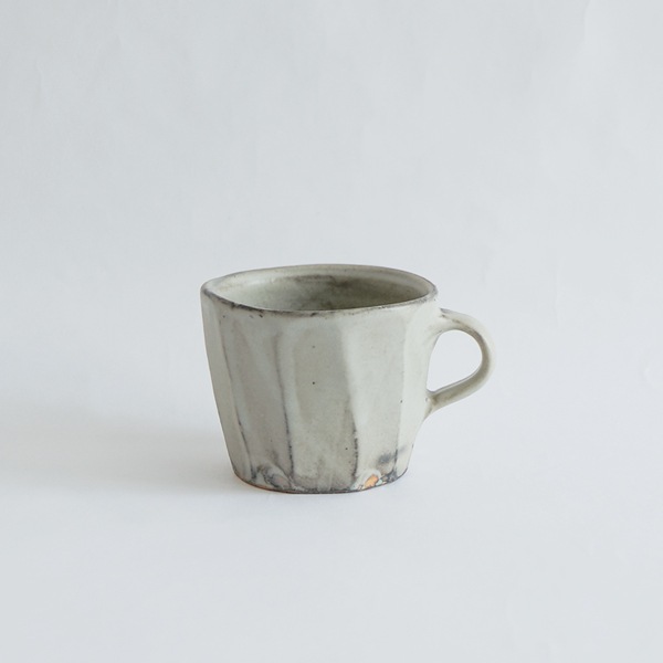 馬場勝文　土マット面取マグ・低