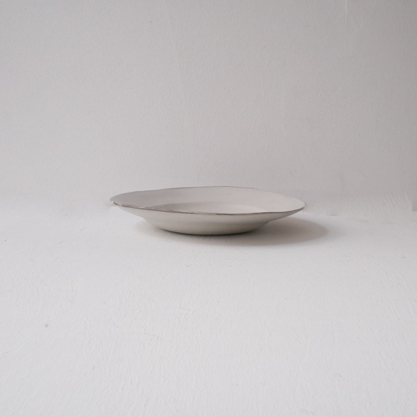 馬場勝文　土マットリム深6.5寸鉢　Φ19ｃｍ