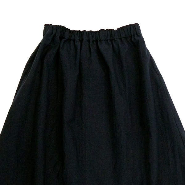 the last flower of the afternoon　拡がる詩  Flare skirt  Black　送料無料