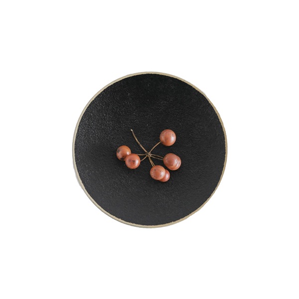 ふじい製作所　小皿　白ふち　Φ10.5ｃｍ