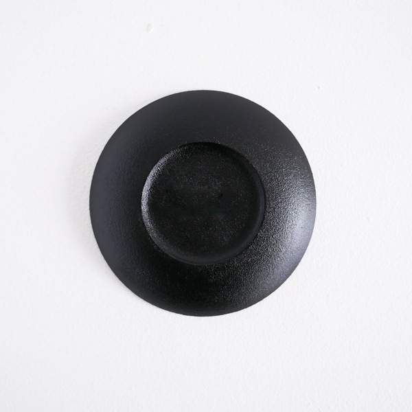 ふじい製作所　小皿　リム　黒　Φ10.5ｃｍ