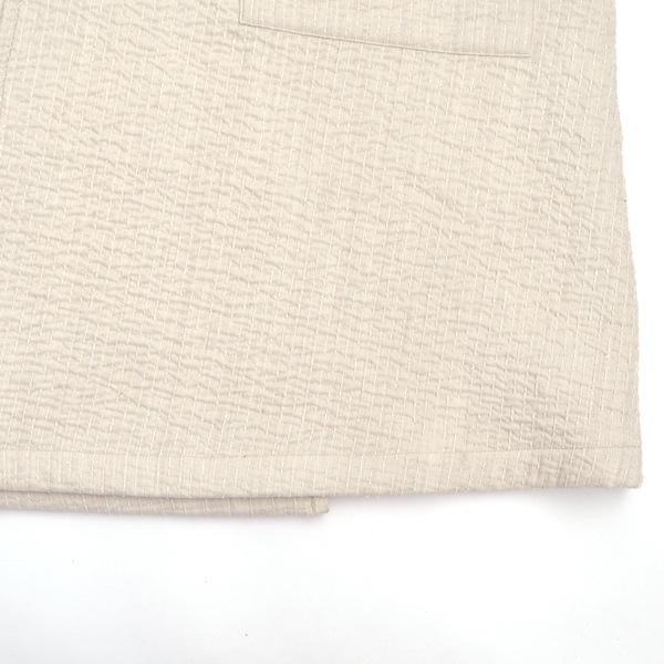 MITTAN　中わた刺し子織羽織コート　生成　送料無料