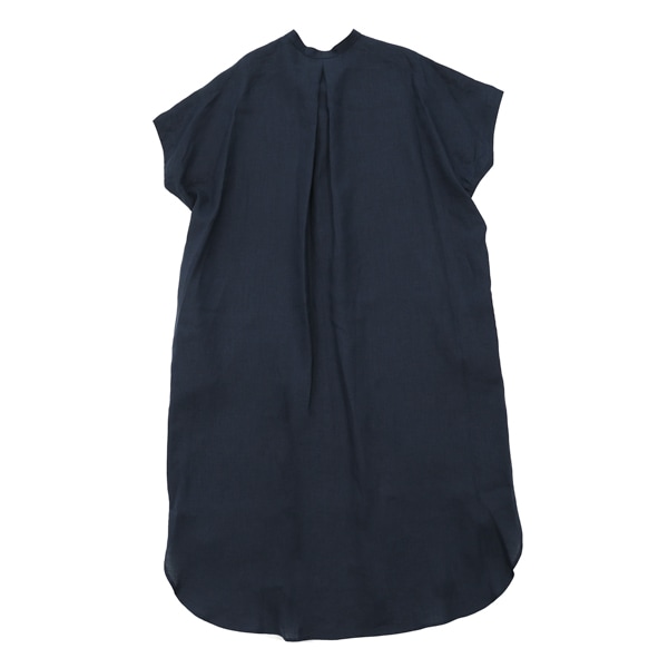 1dozen(イチダース）｜リネンロングシャツ（710139）｜  Navy（ネイビー）