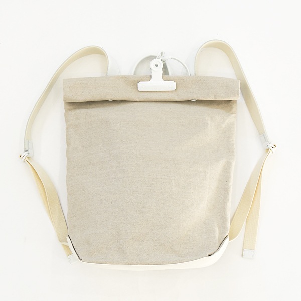 JINMON　｜CLIP Backpack medium｜ White（linen）