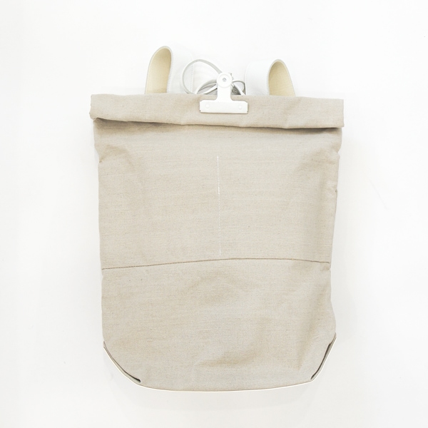 JINMON　｜CLIP Backpack large｜ White（linen）