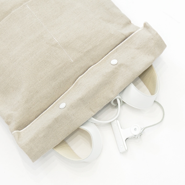 JINMON　｜CLIP Backpack large｜ White（linen）