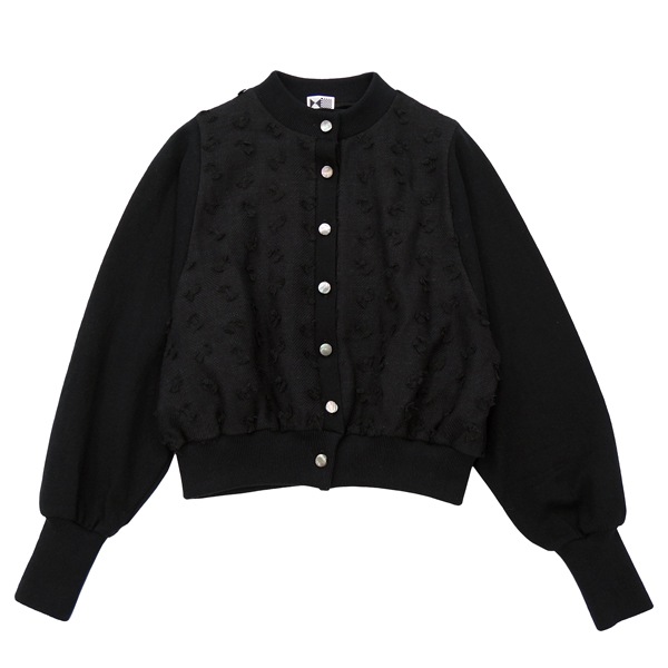 kijinokanosei  ニットブルゾン 　itomaki　BK