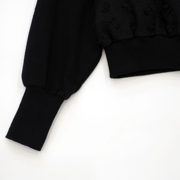 kijinokanosei  ニットブルゾン 　itomaki　BK