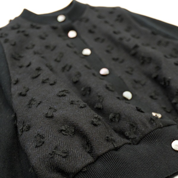 kijinokanosei  ニットブルゾン 　itomaki　BK