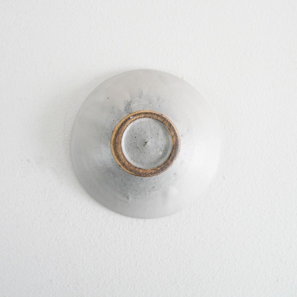 馬場勝文　土マット内鎬豆皿　φ8.5ｃｍ