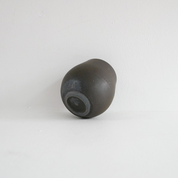 馬場勝文　黒釉フリーカップ　大　model：A　H8cm
