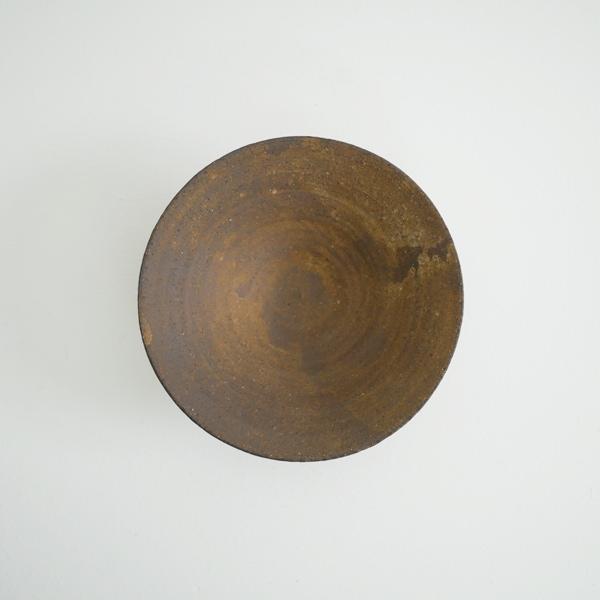 二階堂明弘 やきしめ小鉢 茶 Φ16cm H5cm