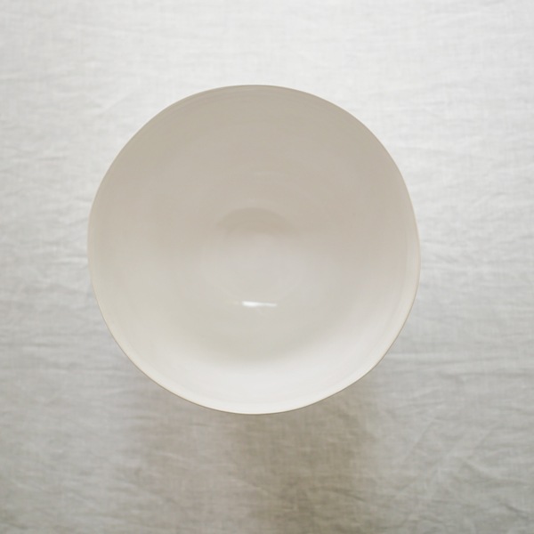田中直純 ホワイトボウル Φ19cm H13cm